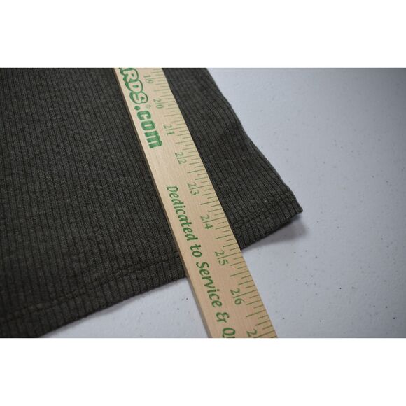 First Love Lightweight Ribbed Hooded Sweater Gray Womens Medium - Picture 5 of 5